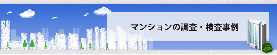 マンションの調査・検査事例