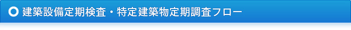 建築設備定期検査・特定建築物定期調査フロー